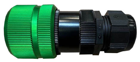 SES 19 Pin male line soca with green ring